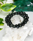RAINBOW OBSIDIAN 10mm - HANDMADE CRYSTAL BRACELET - 10mm, black, bracelet, crystal bracelet, grief gift bundle, handmade bracelet, jewelry, market bracelet, obsidian, rainbow obsidian, recently added, scorpio, scorpio stack, solstice collection, virgo, virgo stack, Wearable, winter solstice collection - The Mineral Maven