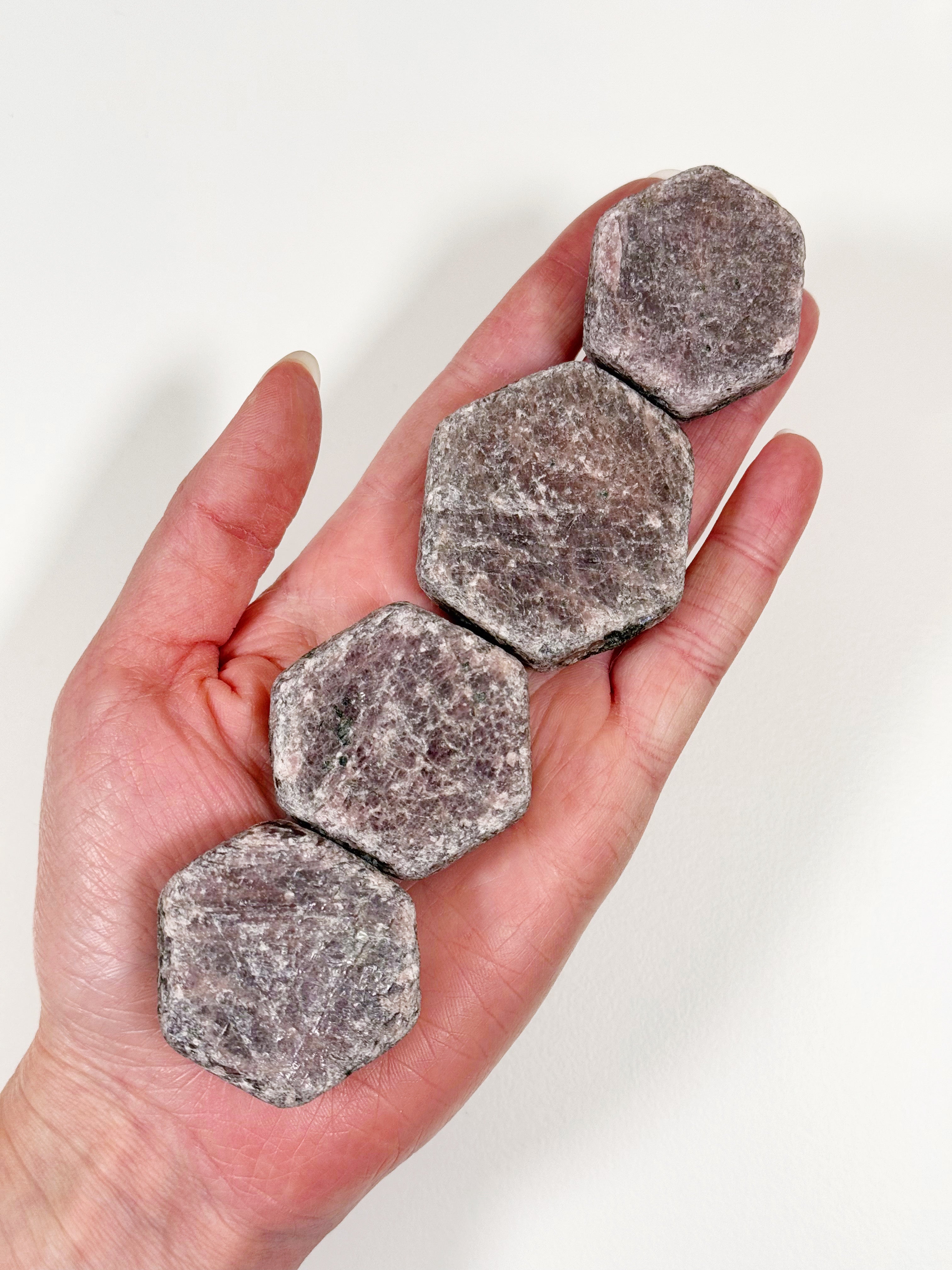 RAW RUBY HEXAGON - Leo season, pocket crystal, pocket stone, raw ruby, raw stone, ruby, winter solstice - The Mineral Maven