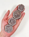 RAW RUBY HEXAGON - Leo season, pocket crystal, pocket stone, raw ruby, raw stone, ruby, winter solstice - The Mineral Maven