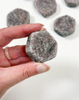 RAW RUBY HEXAGON - Leo season, pocket crystal, pocket stone, raw ruby, raw stone, ruby, winter solstice - The Mineral Maven