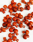 RED JASPER MINI MUSHROOM - 33 bday, crystal mushroom, end of year sale, holiday sale, mini mushroom, mushroom, new year sale, pocket crystal, pocket crystals, pocket stone, red jasper - The Mineral Maven