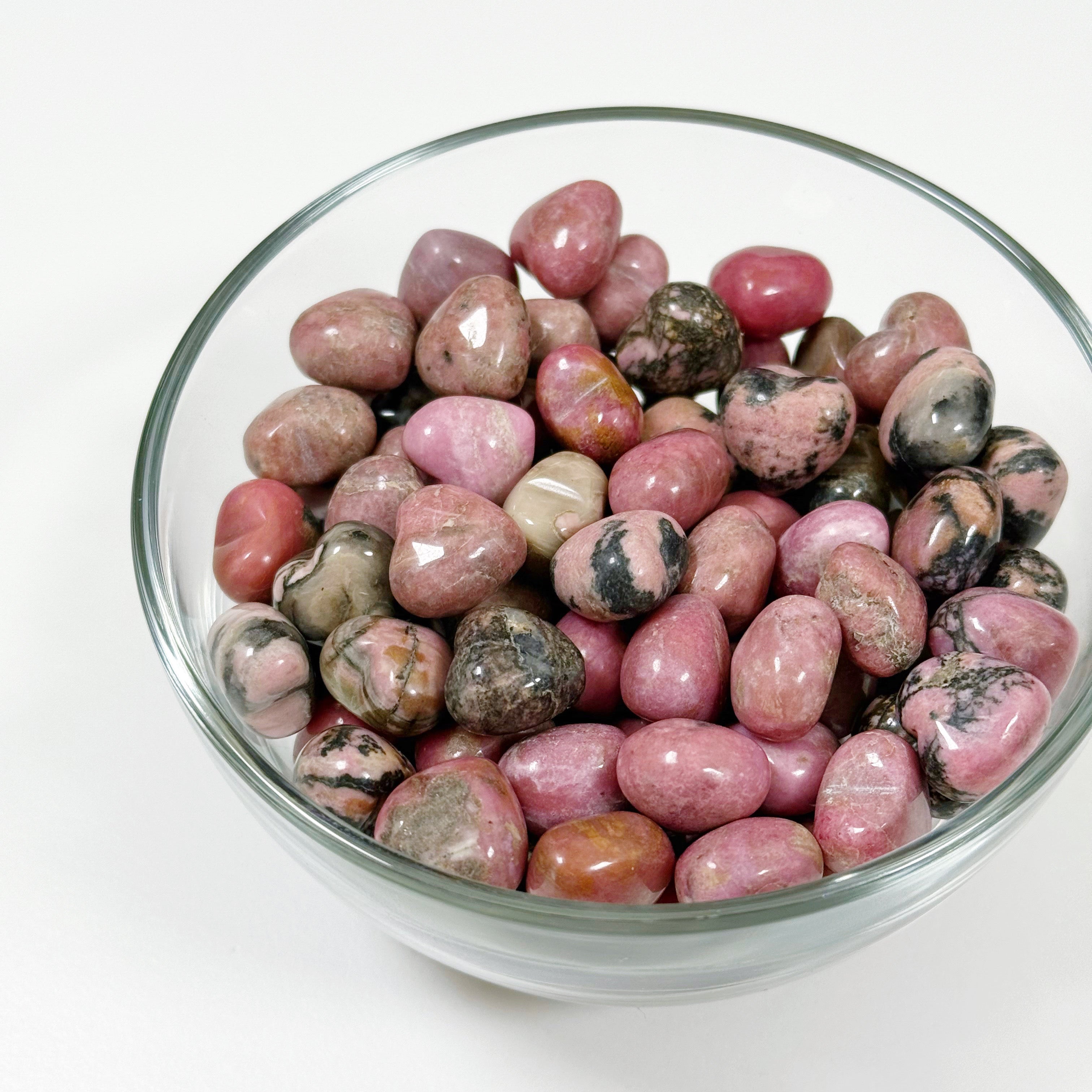 RHODONITE MINI HEART - 6th anniversary, heart, heart shape, mini heart, pocket crystal, pocket crystals, pocket stone, rhodonite - The Mineral Maven