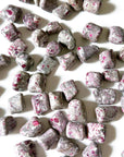 RUBY IN ALBITE TUMBLE - 33 bday, albite, Black Friday sale, bulk, end of year sale, holiday sale, pocket crystal, pocket crystals, pocket stone, ruby, ruby in albite, tumble, tumbled stone, tumbles, winter solstice - The Mineral Maven