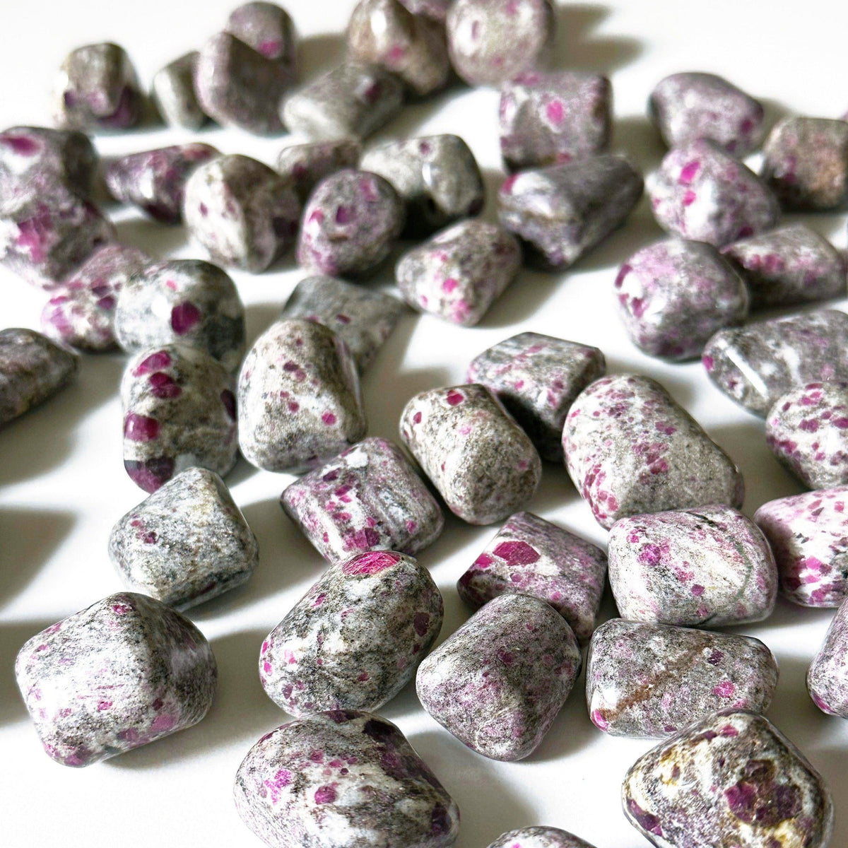 Ruby Bulku RUBY IN ALBITE TUMBLE – The Mineral Maven
