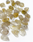 RUTILATED QUARTZ TUMBLE - 33 bday, emotional support, end of year sale, focus gift bundle, golden rutilated quartz, holiday sale, pocket crystal, pocket crystals, pocket stone, quartz, recently added, rutilated quartz, tumble, tumbled, tumbled stone, tumbles - The Mineral Maven