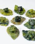 SERPENTINE MINI FROG ON LEAF - crystal critter, crystal frog, frog, frog on leaf, mini frog, serpentine, serpentinite - The Mineral Maven