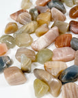SHADED MOONSTONE TUMBLE - emotional support, fertility, moonstone, peach moonstone, pocket crystal, pocket stone, recently added, shaded moonstone, spring collection, spring equinox, spring things, tumble, tumbled stone, tumbles - The Mineral Maven
