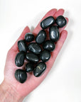 SHUNGITE CHONK - 33 bday, Black Friday sale, chonk, end of year sale, holiday sale, pocket crystal, pocket stone, protection gift bundle, shungite, tumble, tumbled, tumbled stone - The Mineral Maven