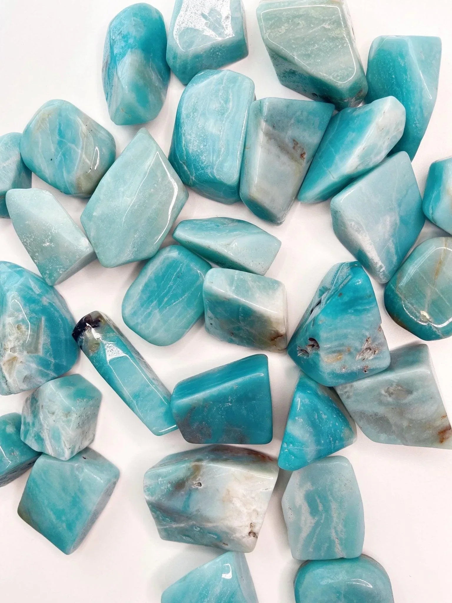 SKY JASPER XL TUMBLE - 33 bday, 7 sale, Black Friday sale, crystals for beginners, end of year sale, flash sale, holiday sale, new year sale, pocket crystal, pocket stone, sky jasper, tumble - The Mineral Maven