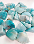 SKY JASPER XL TUMBLE - 33 bday, 7 sale, Black Friday sale, crystals for beginners, end of year sale, flash sale, holiday sale, new year sale, pocket crystal, pocket stone, sky jasper, tumble - The Mineral Maven