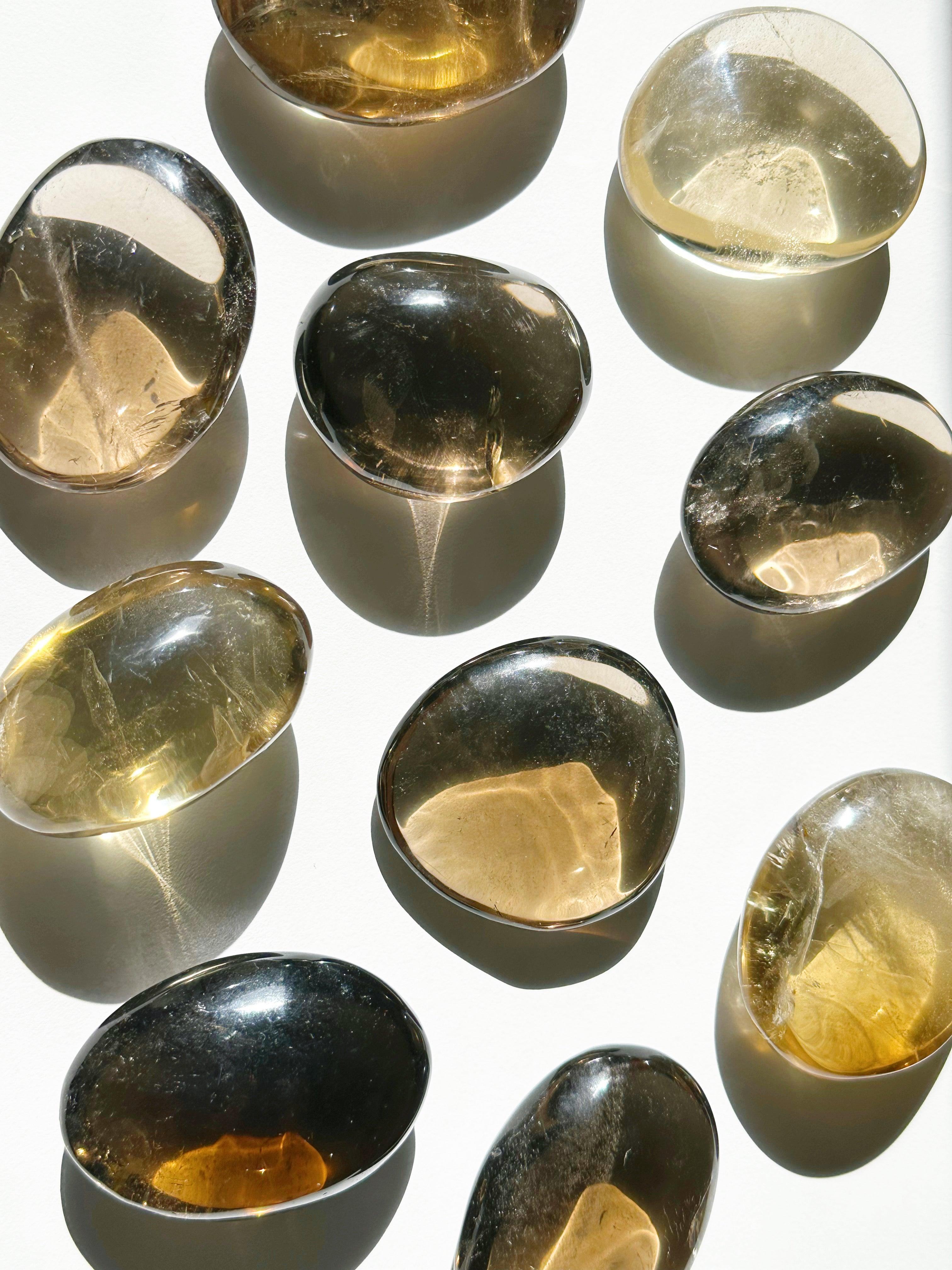 SMOKY QUARTZ PALM STONE - 33 bday, 444 sale, Black Friday sale, crystals for beginners, end of year sale, holiday sale, palm, palm stone, palmstone, smoky quartz - The Mineral Maven