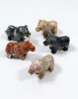 SOAPSTONE CRITTERS (SMALL) - alligator, bear, bird, camel, cat, cobra, coyote, critter, crystal critter, dog, elephant, frog, frog on leaf, hog, horned lizard, horny toad, horse, iguana, lion, new critter drop, pelican, pig, roadrunner, snail, snake, soapstone, tortoise, turtle - The Mineral Maven