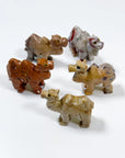 SOAPSTONE CRITTERS (SMALL) - alligator, bear, bird, camel, cat, cobra, coyote, critter, crystal critter, dog, elephant, frog, frog on leaf, hog, horned lizard, horny toad, horse, iguana, lion, new critter drop, pelican, pig, roadrunner, snail, snake, soapstone, tortoise, turtle - The Mineral Maven
