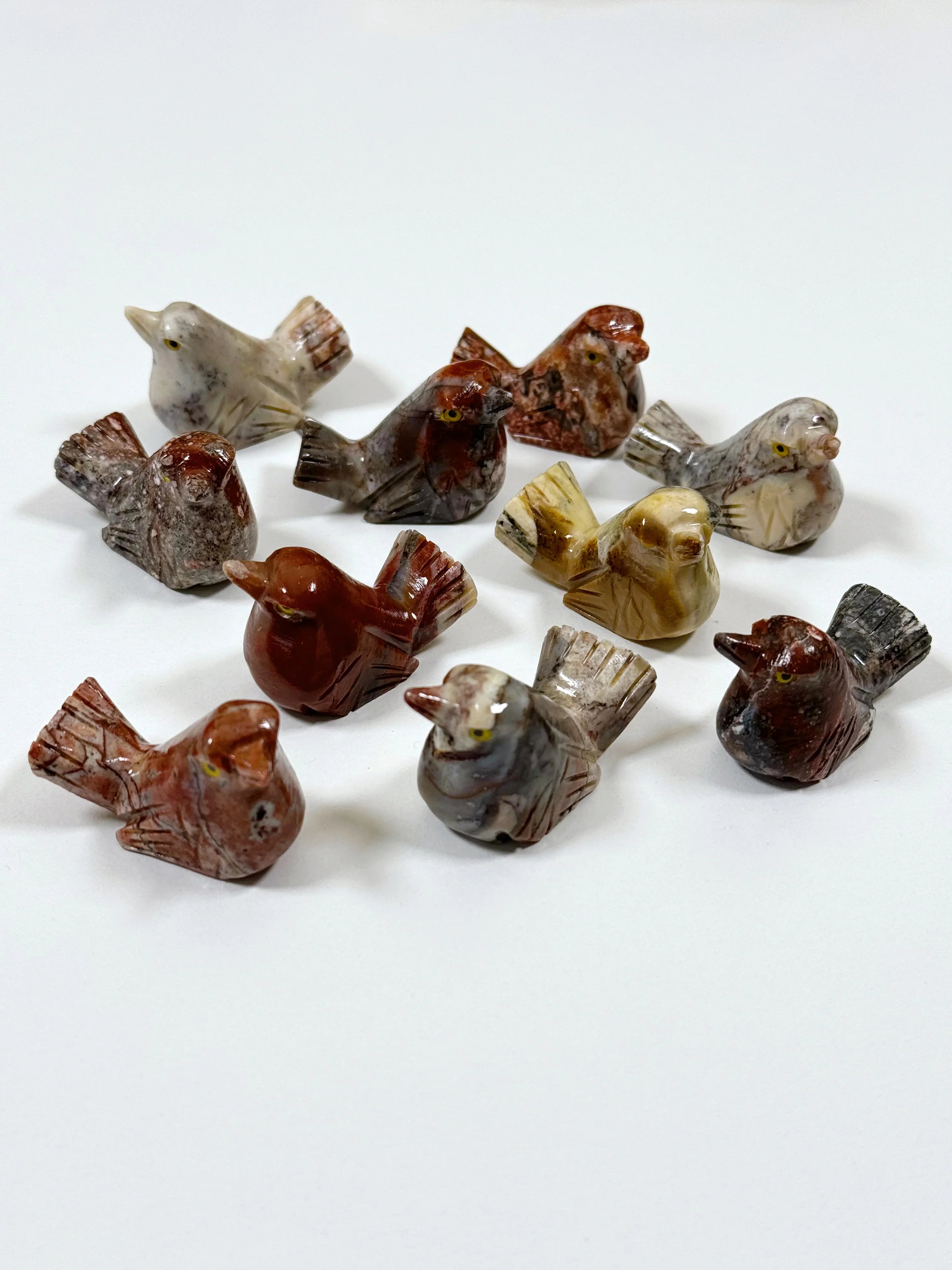 SOAPSTONE CRITTERS (SMALL) - alligator, bear, bird, camel, cat, cobra, coyote, critter, crystal critter, dog, elephant, frog, frog on leaf, hog, horned lizard, horny toad, horse, iguana, lion, new critter drop, pelican, pig, roadrunner, snail, snake, soapstone, tortoise, turtle - The Mineral Maven