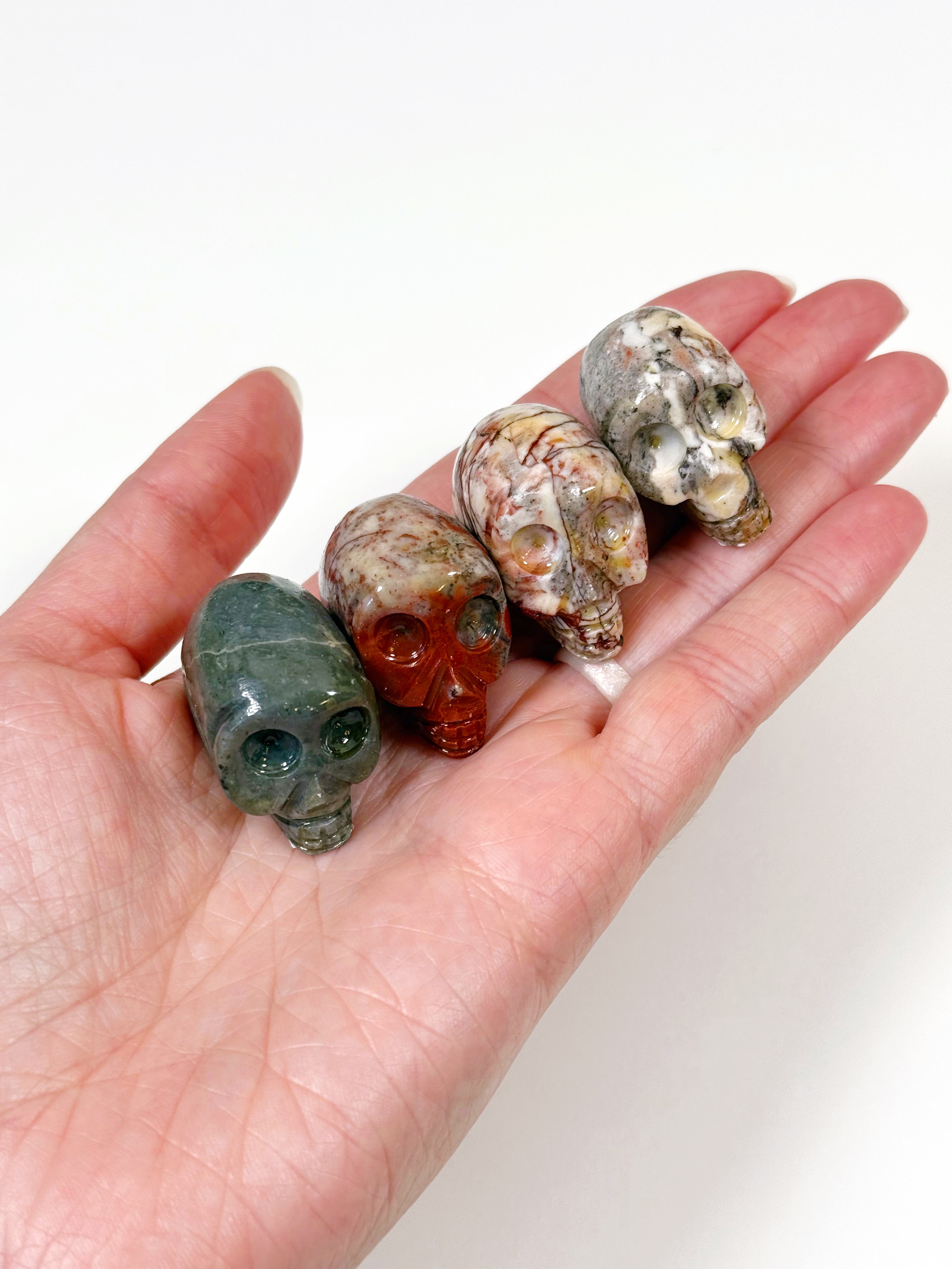 SOAPSTONE SKULL (SMALL) - Black Friday sale, new critter drop, polished, polished stone, skull, soapstone - The Mineral Maven