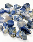 SODALITE TUMBLE - pocket crystal, pocket stone, sodalite, summerween collection, tumble - The Mineral Maven