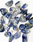 SODALITE TUMBLE - pocket crystal, pocket stone, sodalite, summerween collection, tumble - The Mineral Maven