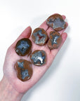 'SWEET POTATO' AGATE GEODE (POLISHED) - Agate, Black Friday sale, emotional support, end of year sale, geode, pocket crystal, pocket crystals, polished, polished stone, sweet potato geode - The Mineral Maven