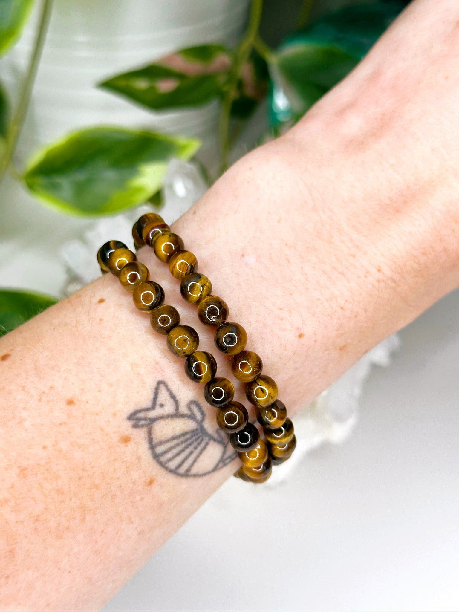 TIGER’S EYE 6mm - HANDMADE CRYSTAL BRACELET - 6mm, august 2025 restock, bracelet, capricorn, career, crystal bracelet, crystals for beginners, earth, fire, handmade bracelet, jewelry, June 2025 inventory check, Leo, Leo szn, market bracelet, sun, tiger’s eye, Wearable - The Mineral Maven