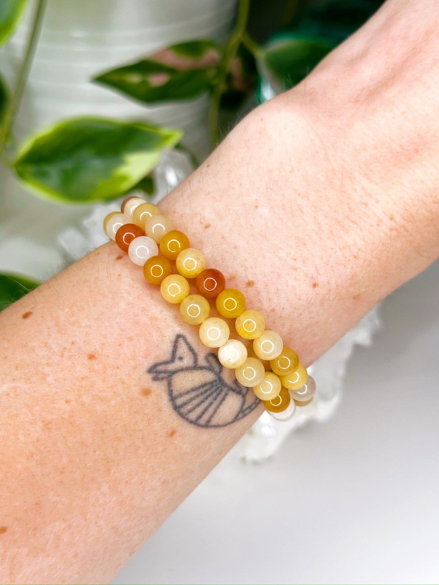 YELLOW AVENTURINE 6mm - HANDMADE CRYSTAL BRACELET - 10 Dec Inventory, 6mm, april astro, august 2025 restock, bracelet, bracelet inventory check, crystal bracelet, fall-o-ween, fall-o-ween bracelets, fire, grief gift bundle, handmade bracelet, jewelry, June 2025 inventory check, market bracelet, springtime, vernal vibes, Wearable, yellow, yellow aventurine - The Mineral Maven