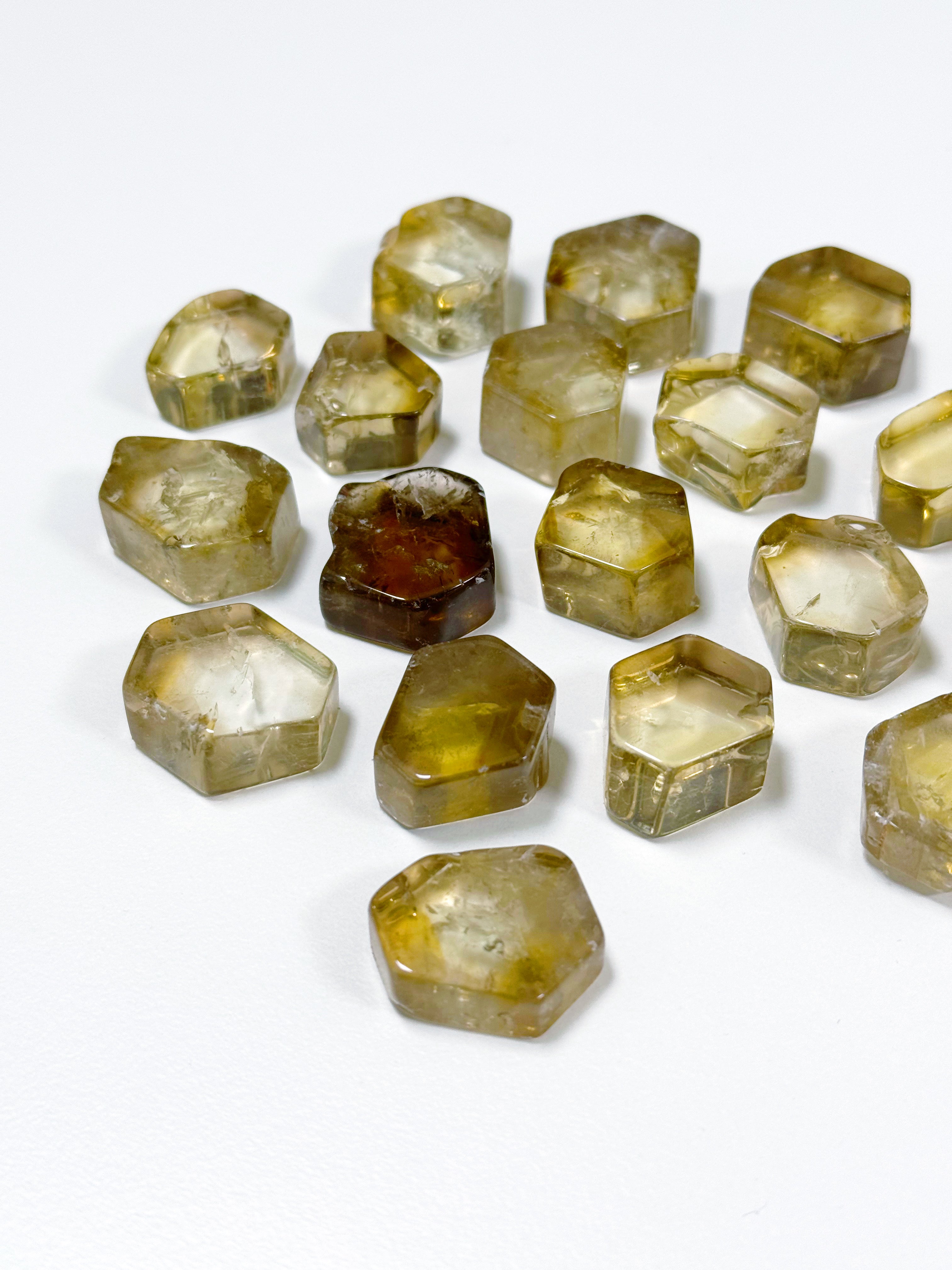 ZAMBIAN CITRINE COIN (POLISHED) - 2025 vibes, Black Friday sale, career, citrine, citrine coin, citrine point, crystals for beginners, good luck + abundance, Leo szn, natural citrine, pocket crystal, pocket crystals, pocket stone, smoky citrine, winter solstice, zambian citrine - The Mineral Maven