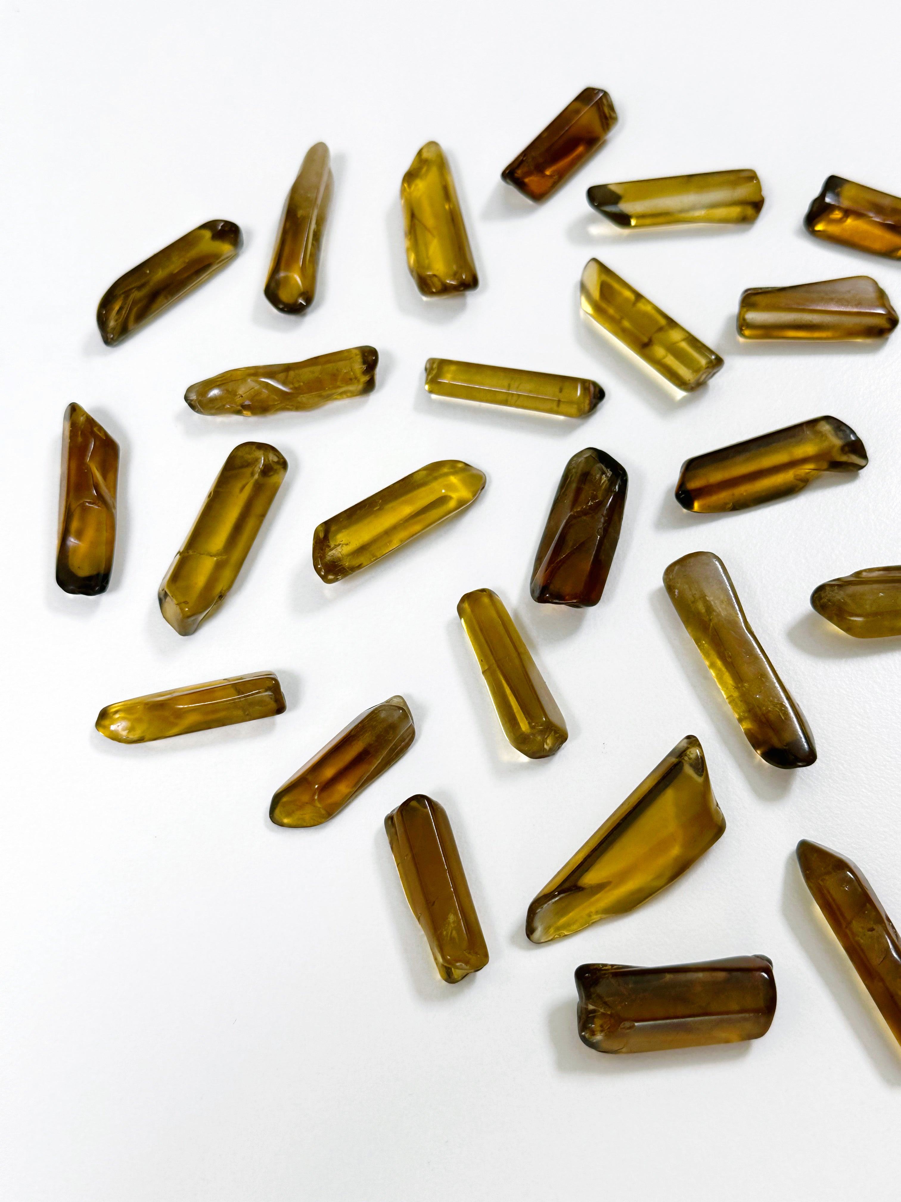 ZAMBIAN CITRINE POINT (POLISHED) - 2025 vibes, 33 bday, abundance gift bundle, Black Friday sale, career, citrine, citrine point, crystals for beginners, end of year sale, good luck + abundance, holiday sale, Leo szn, natural citrine, pocket crystal, pocket crystals, pocket stone, smoky citrine, winter solstice, zambian citrine - The Mineral Maven